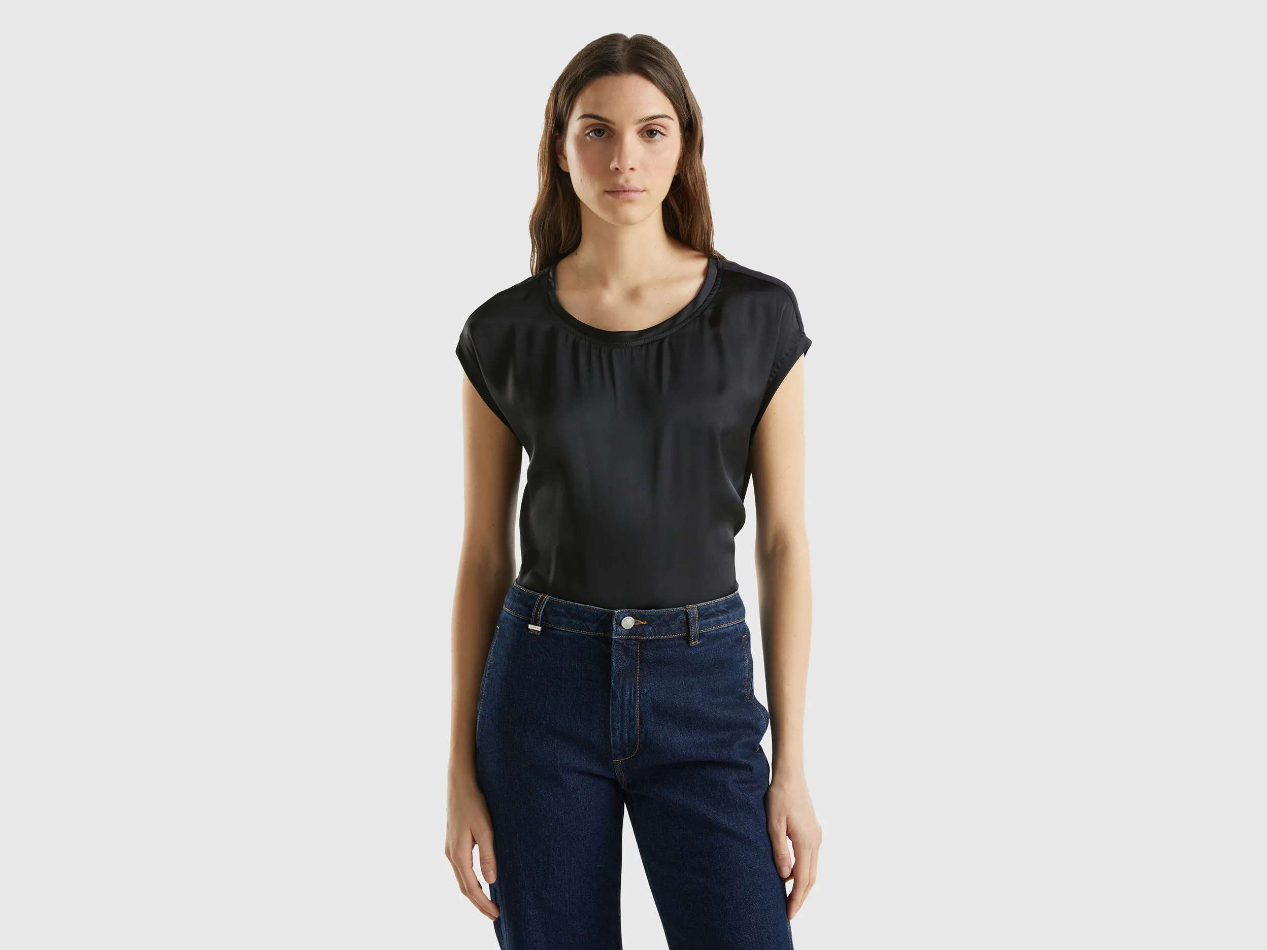 Boat neck blouse