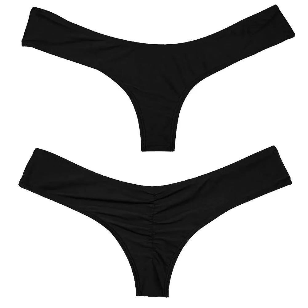 Bold and Direct: Brazilian Cheeky Thong Bikini Bottoms for Sexy Women