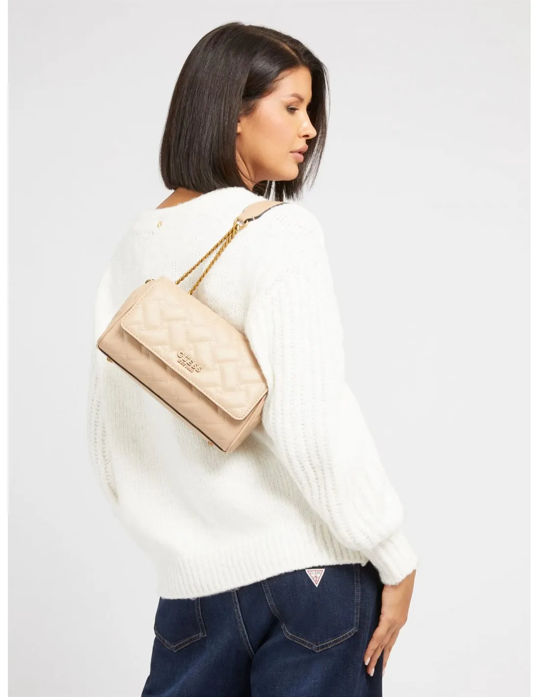 Guess Gracelynn Quilted Crossbody Bag