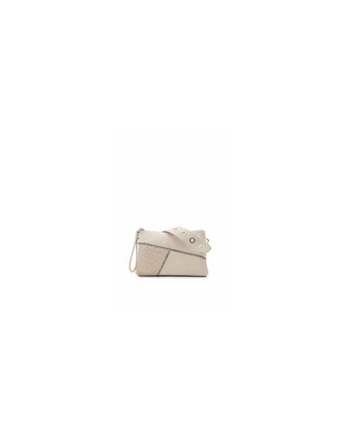 Desigual Patch Grey Dortmund Medium Crossbody Bag