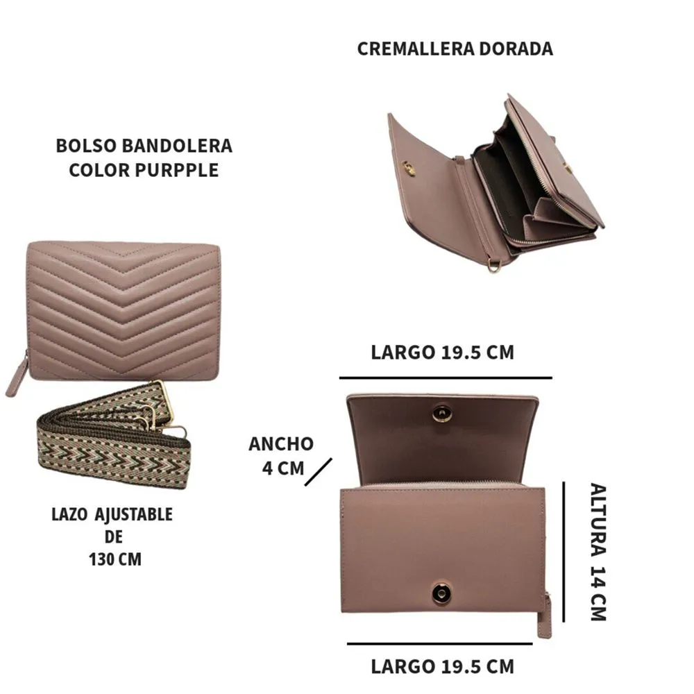Purple Crossbody Bag for Women
