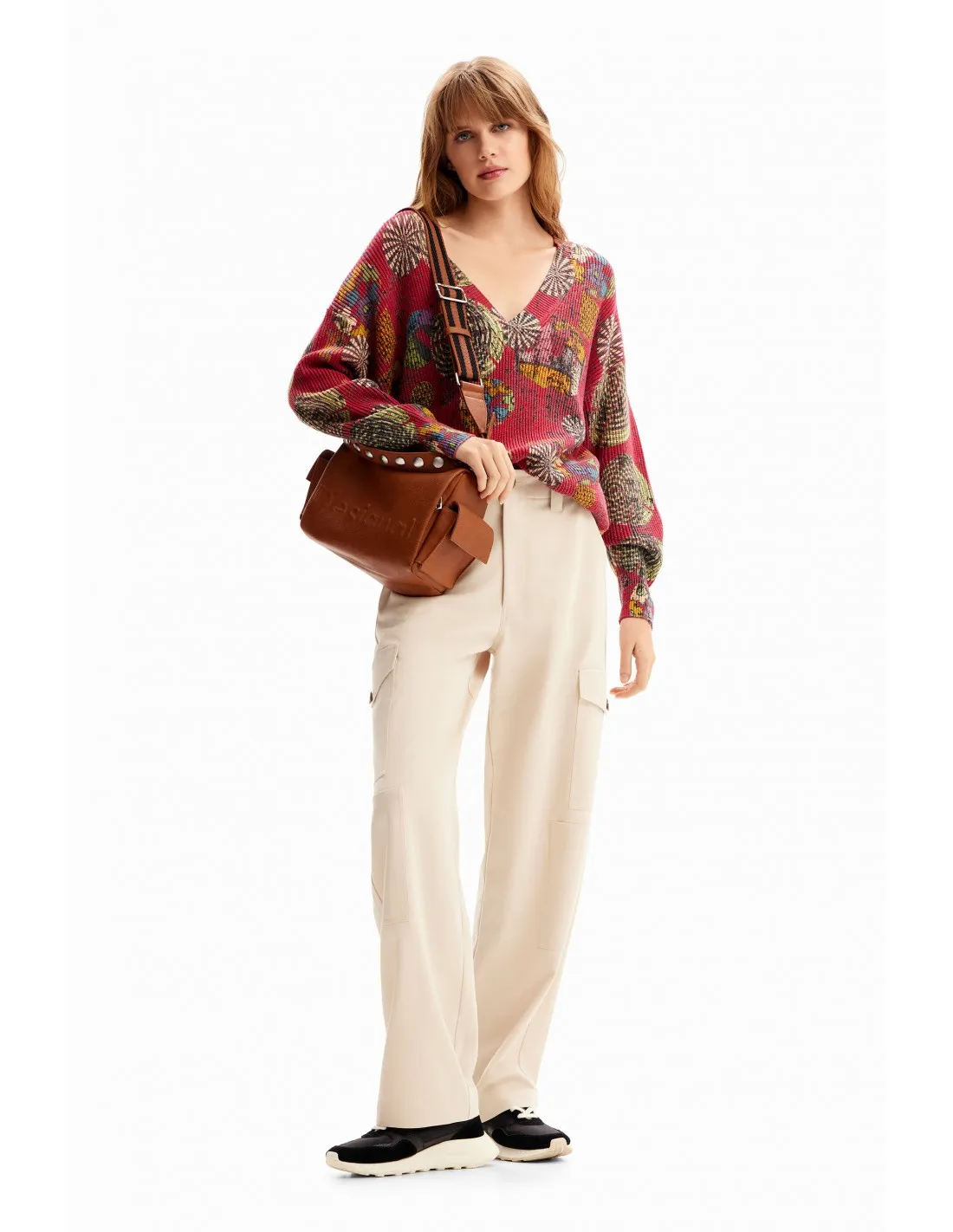 Desigual Half Logo Habana Medium Bag