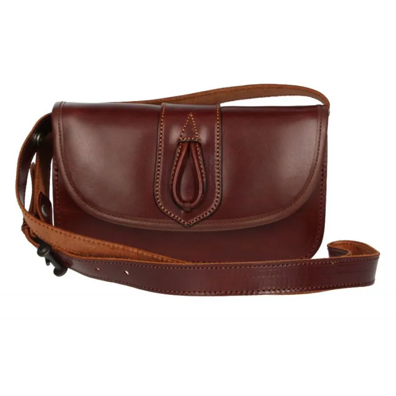 Bolso rociero cuero ad. baticola con correa