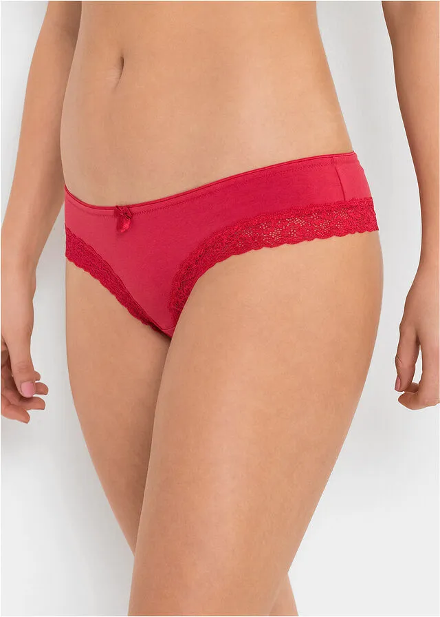 BRAZILIAN PANTIES (4 UNITS) BLACKRED
