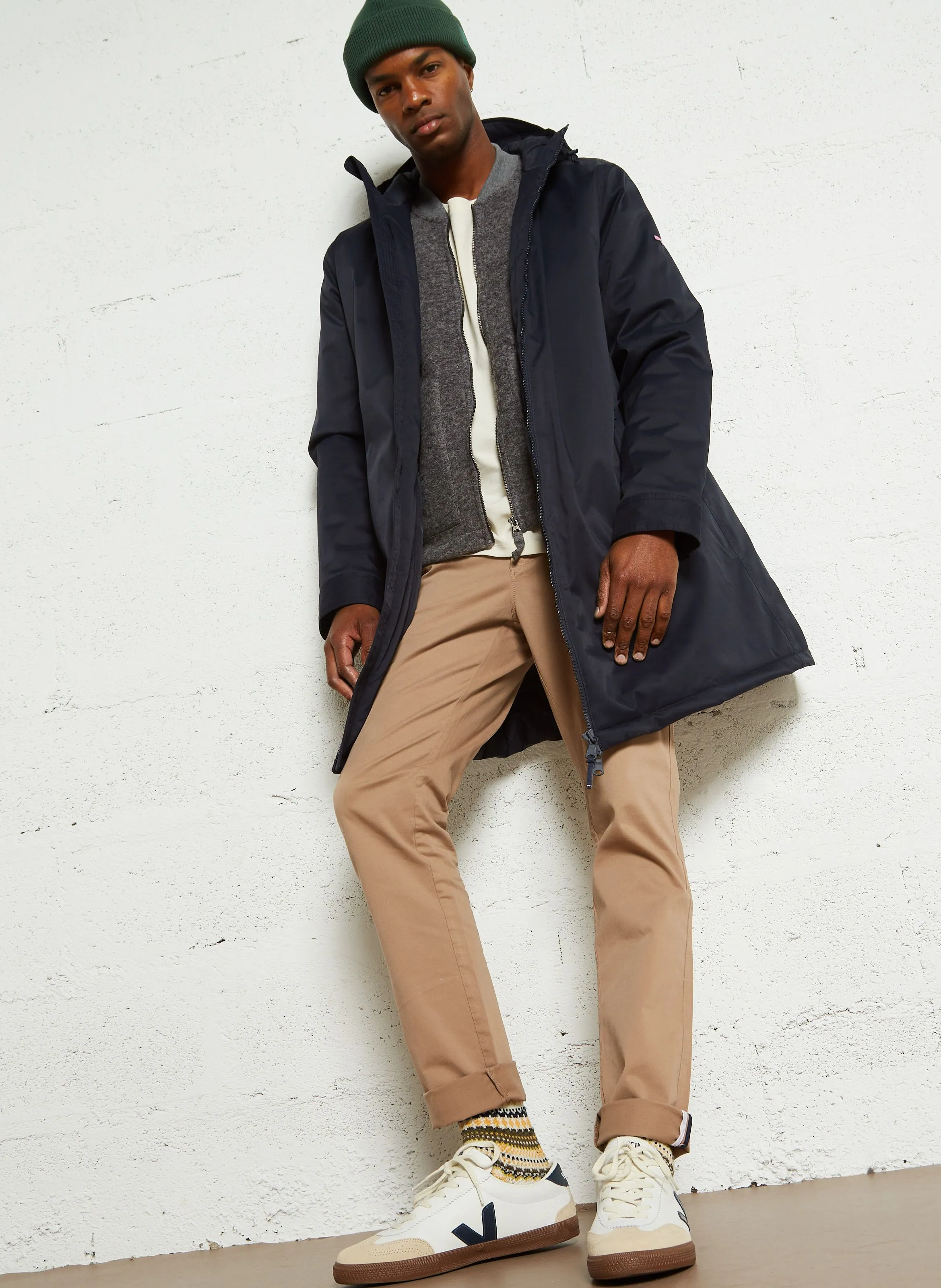 BRIX  PANTALóN RECTO DE MEZCLA DE ALGODóN ORGáNICO EN BEIGE