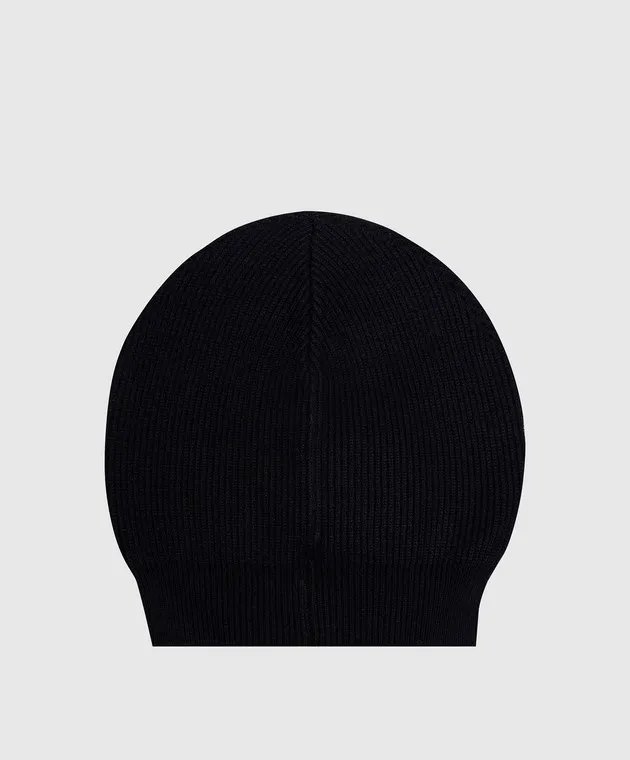 Brunello Cucinelli Black Cashmere Cap
