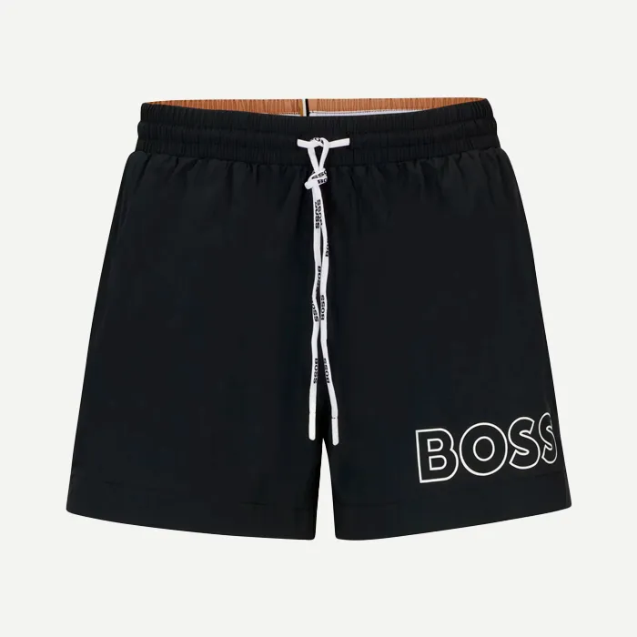QUICKDRY BLACK SWIM SHORTS
