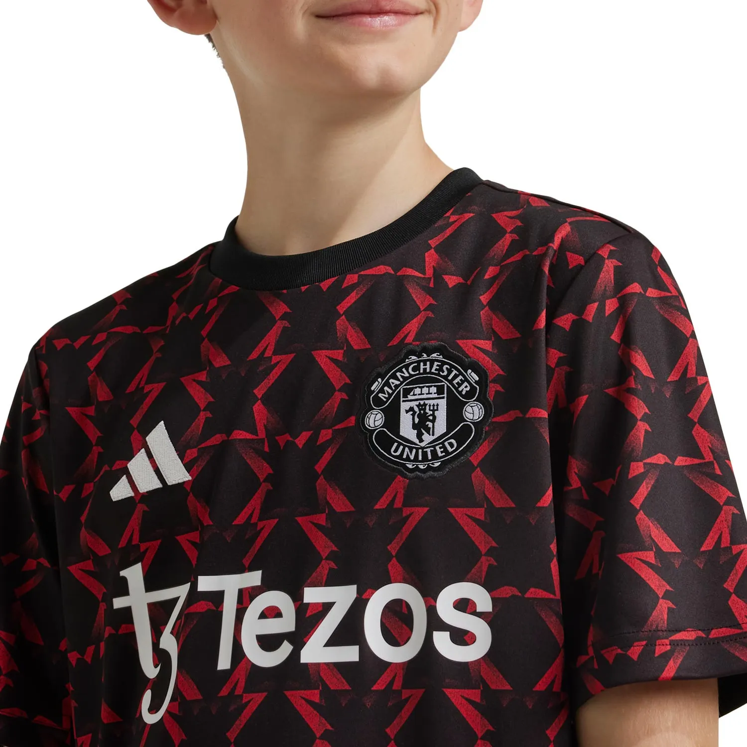 ADIDAS MANCHESTER UNITED KIDS' PREMATCH TSHIRT
