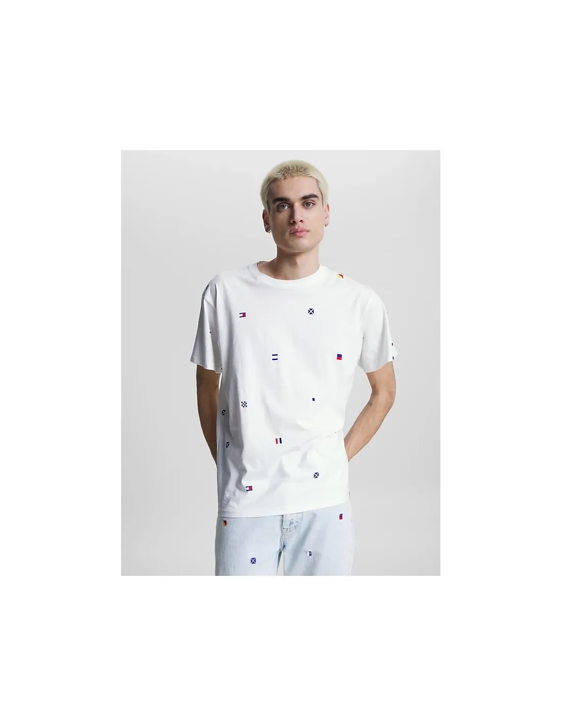 TOMMY JEANS WIDE CUT ARCHIVE TSHIRT WITH EMBROIDERY