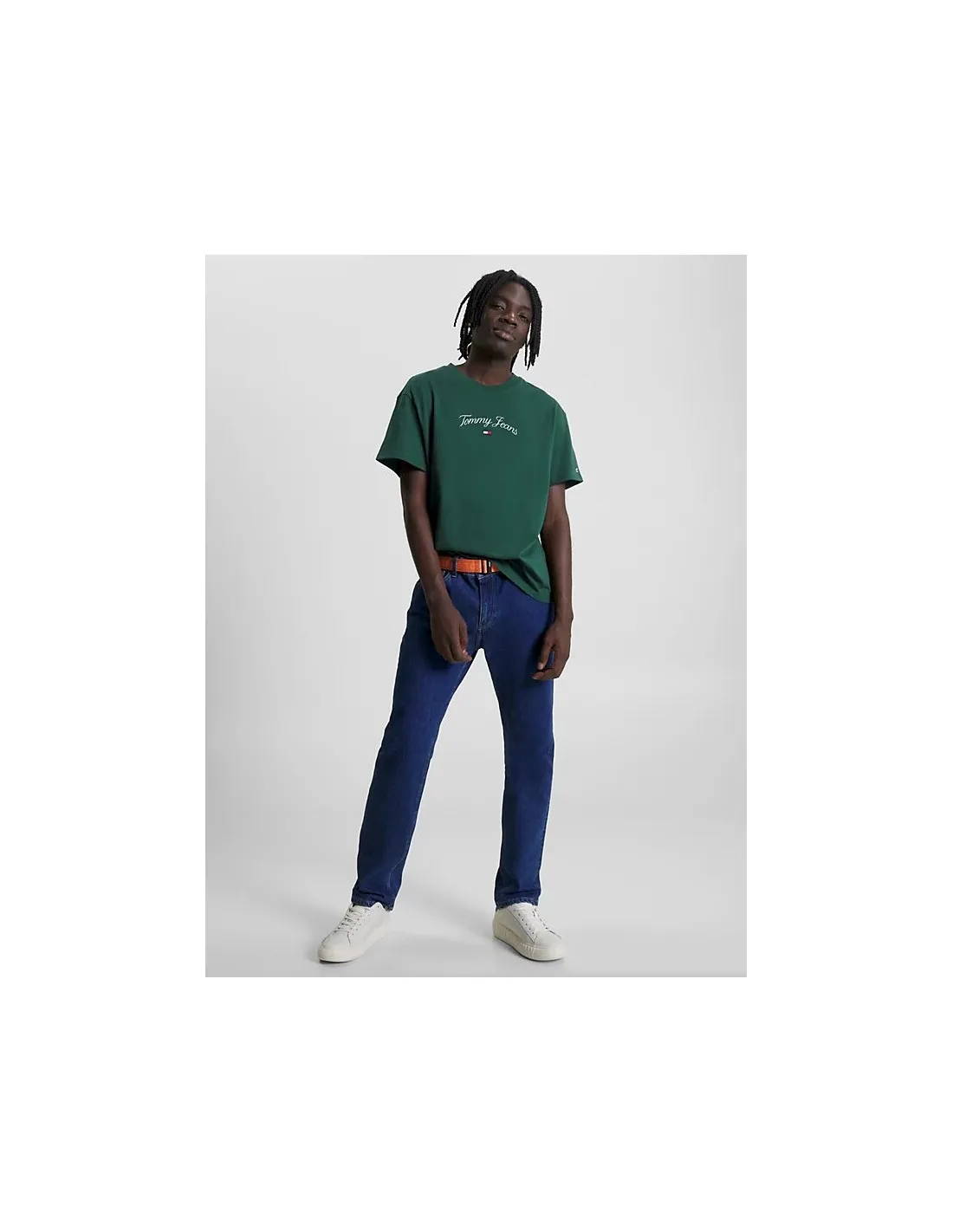 TOMMY JEANS SHORT SLEEVE TSHIRT WITH CURVED LOGO