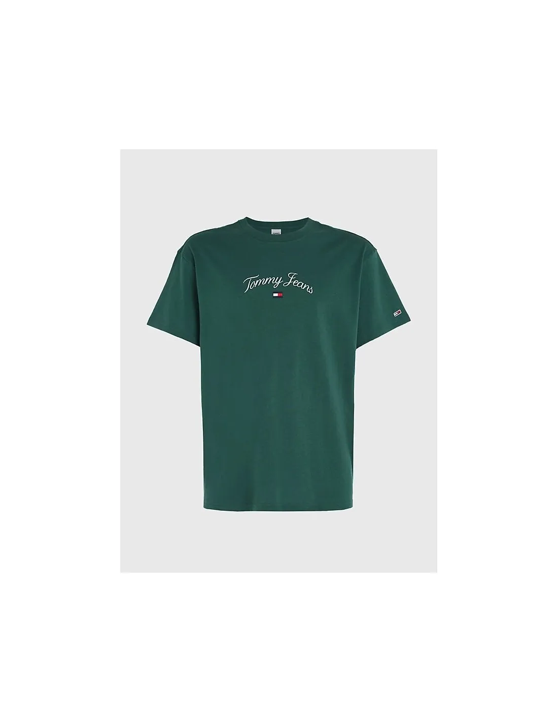 TOMMY JEANS SHORT SLEEVE TSHIRT WITH CURVED LOGO