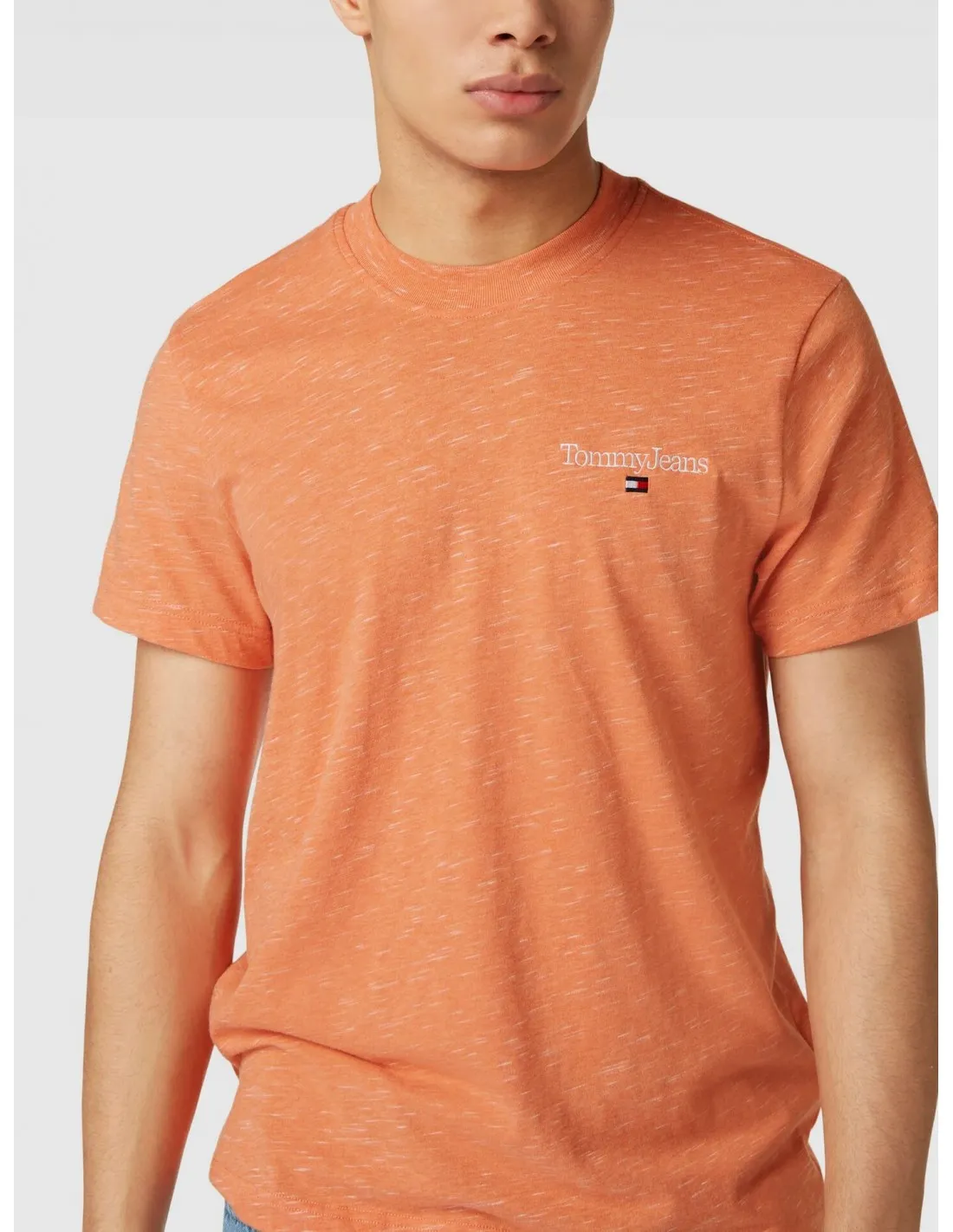 Tommy Jeans Regular Fit Heathered Slub Tee