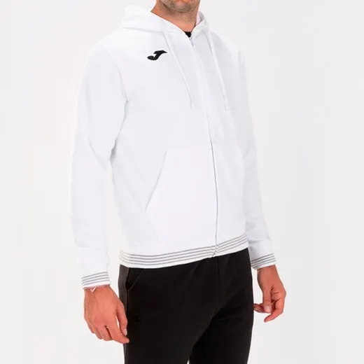 Campus III White Hoodie Jacket