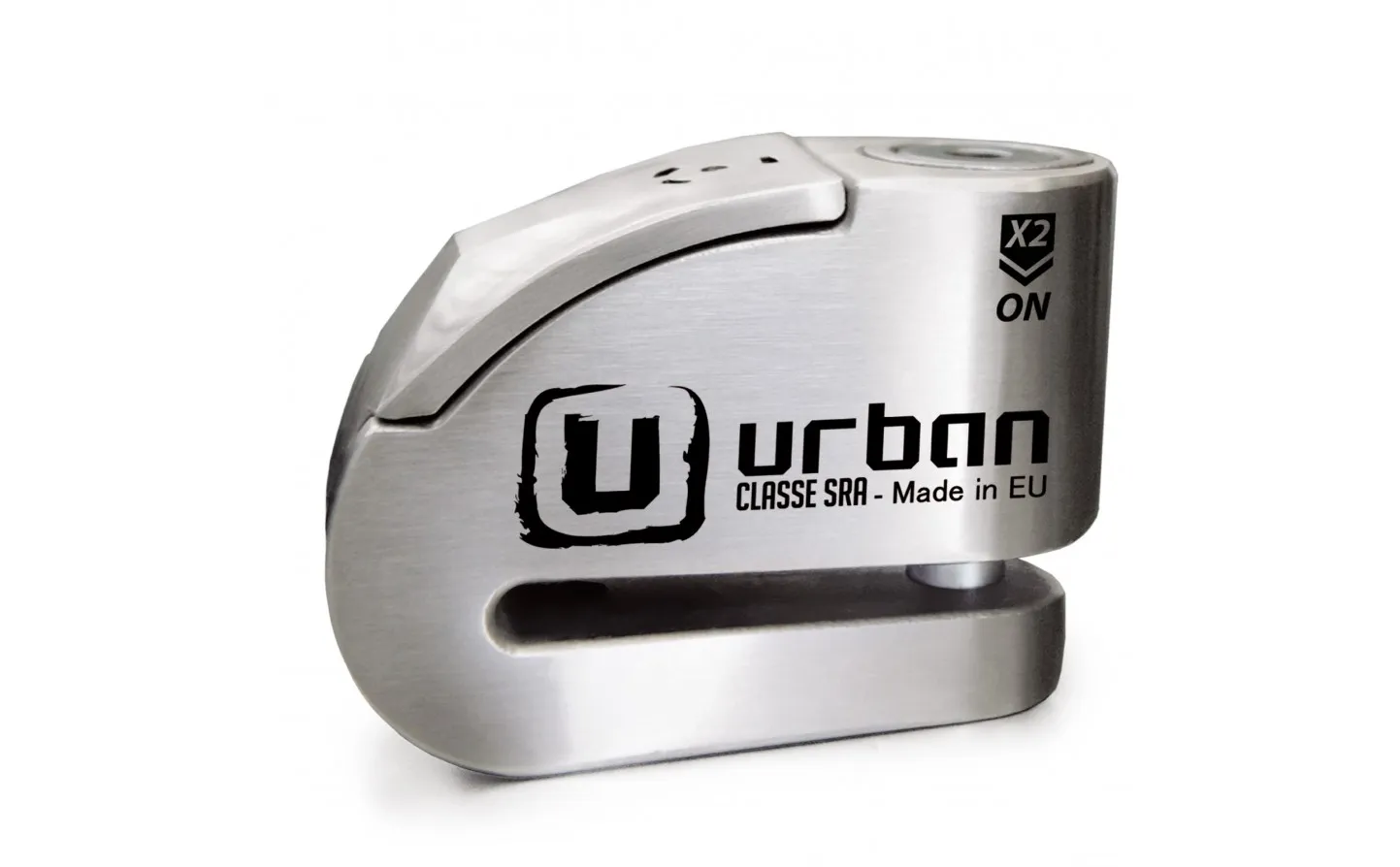 Candado Moto Disco Urban Alarma Homologado 14 Inox. | UR14S |