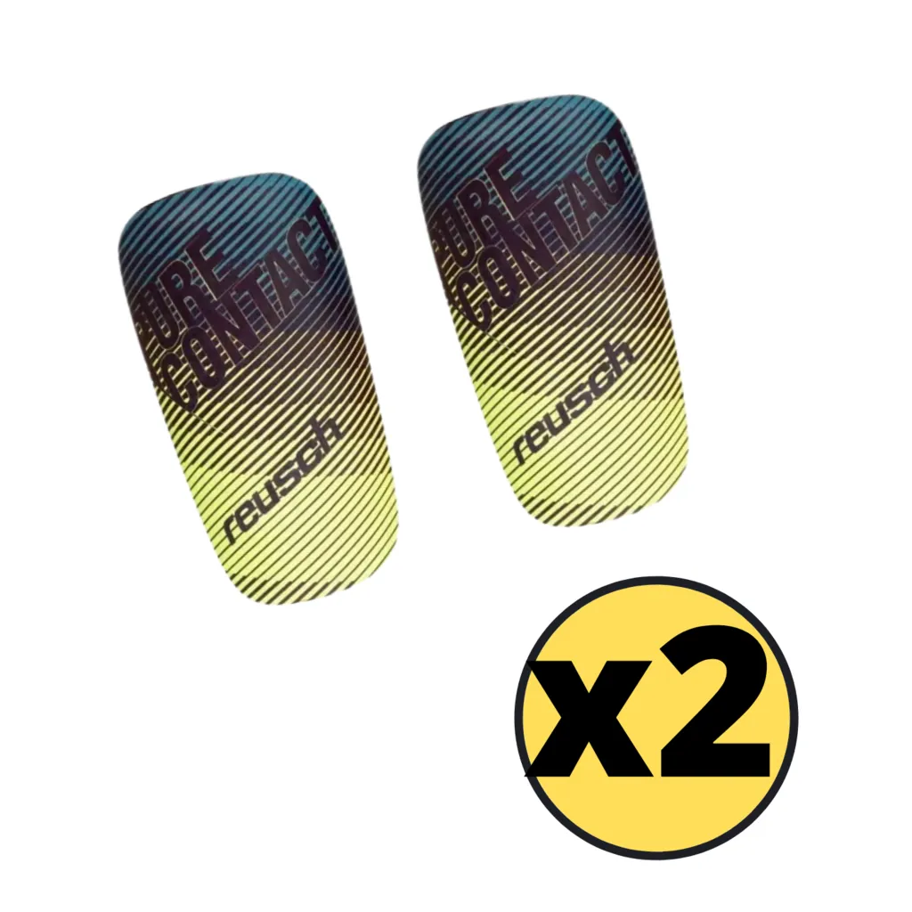 Reusch Adult Soccer Shin Guards Pure Contact x 2 Pairs