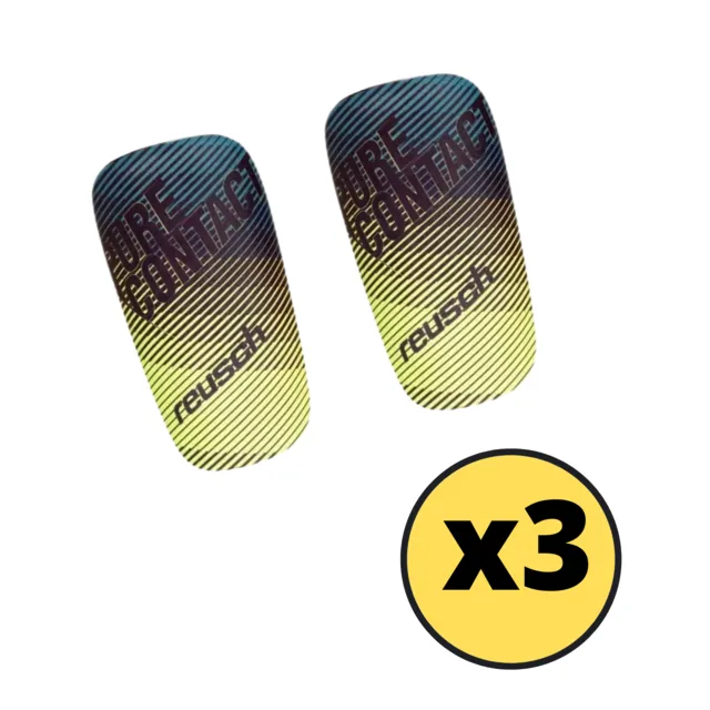 Reusch Adult Soccer Shin Guards Pure Contact x 3 Pairs