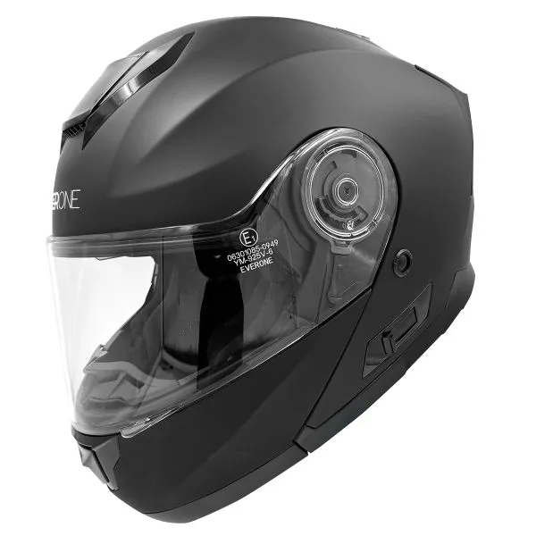 Matt Black Everone M72R Helmet