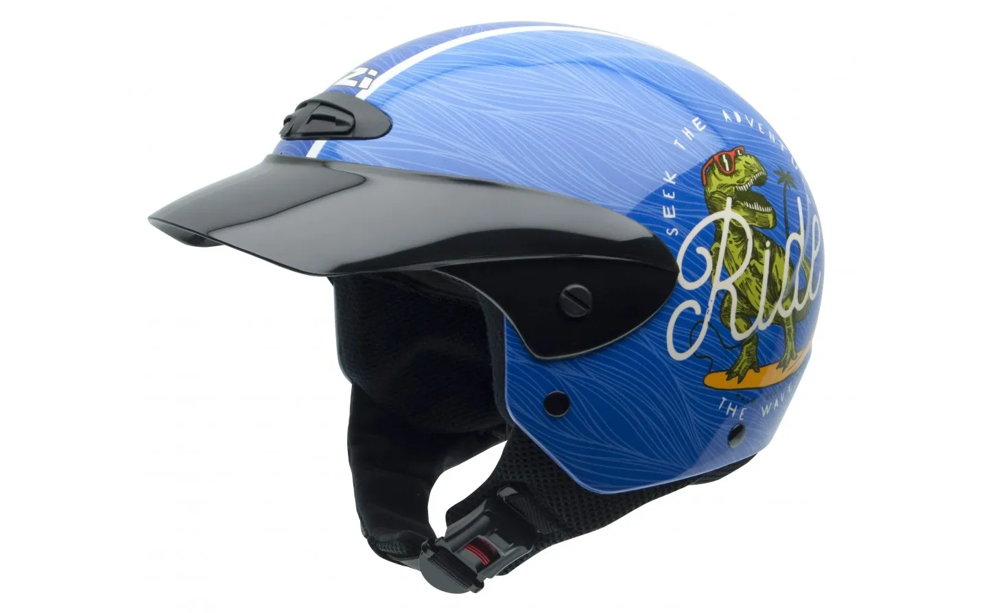 NZI Single Jr Graphics Peak Dinoride Shine Helmet |050272A058|