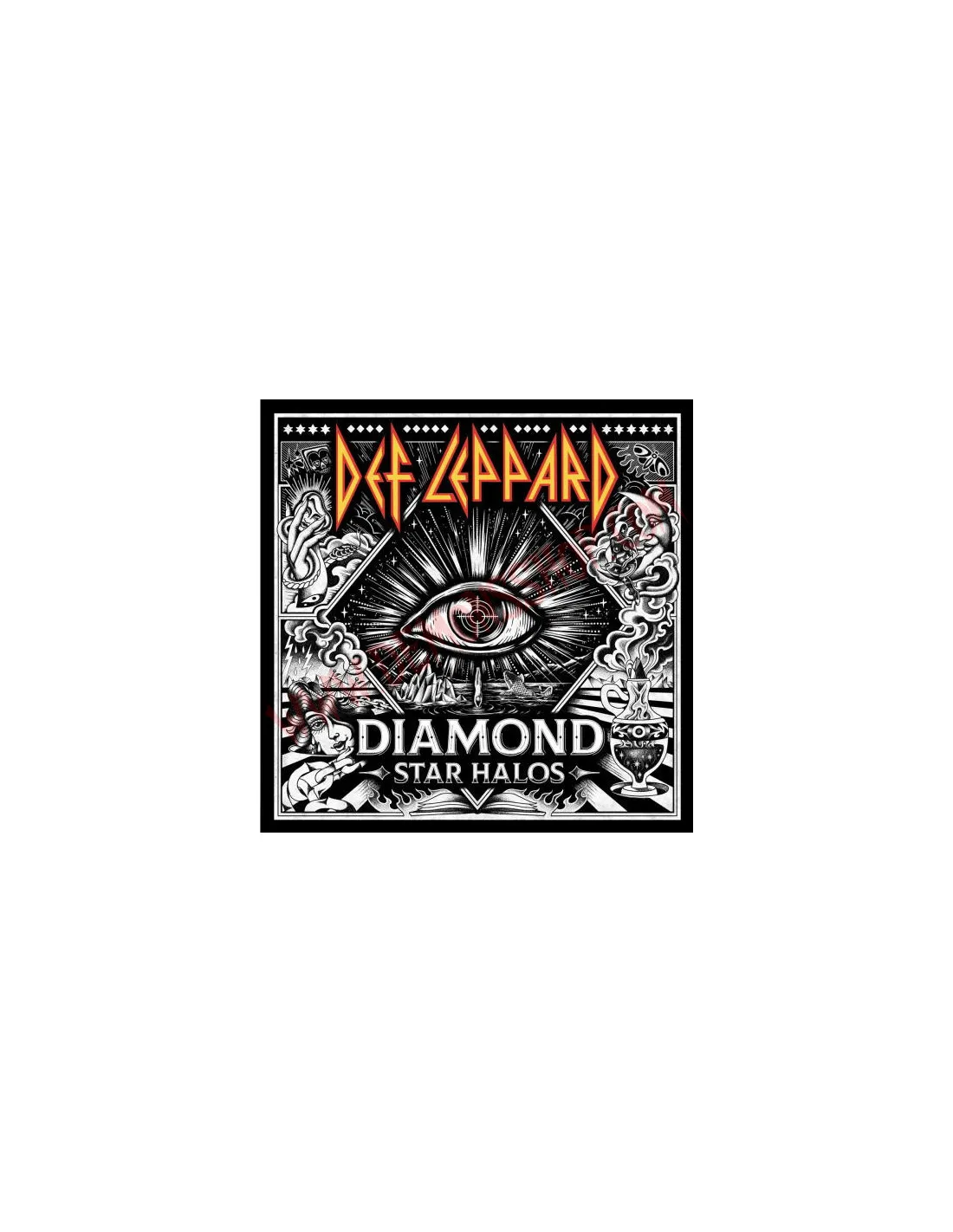 CD DEF LEPPARD  DIAMOND STAR HALOS