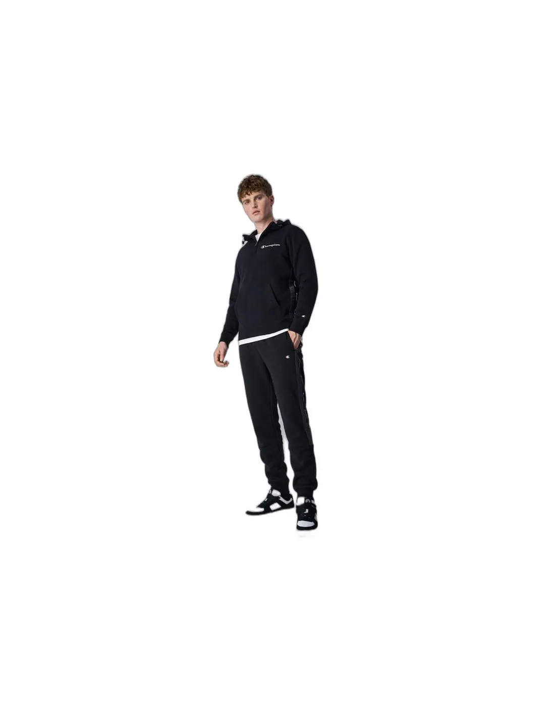 Champion Zip Legacy sudadera negra para hombre