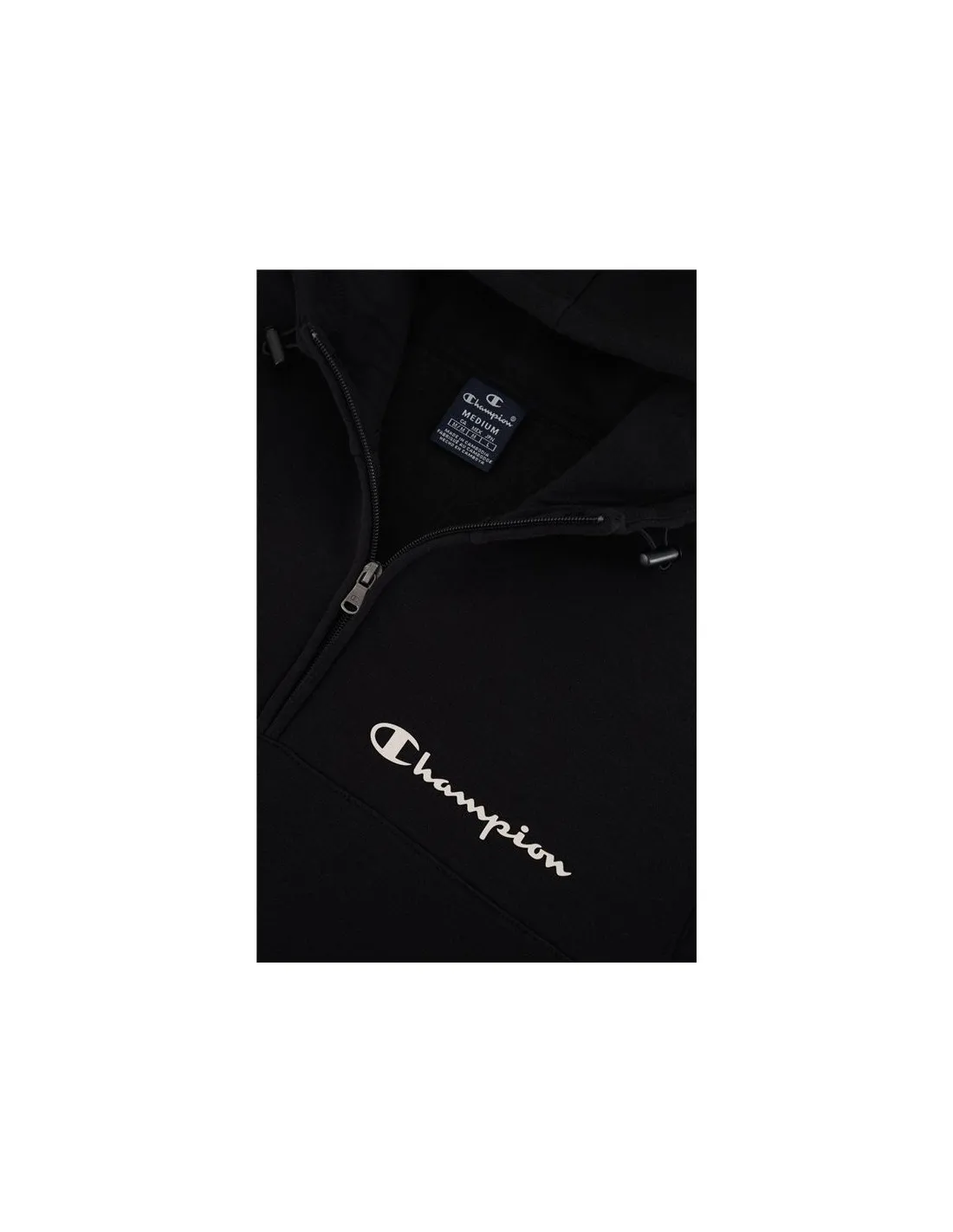 Champion Zip Legacy sudadera negra para hombre