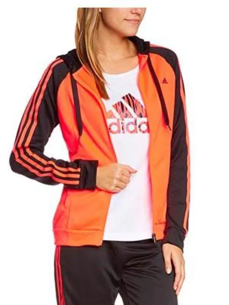 Adidas Orange Knit Suit Jacket for Women
