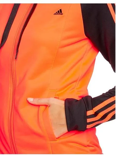Adidas Orange Knit Suit Jacket for Women