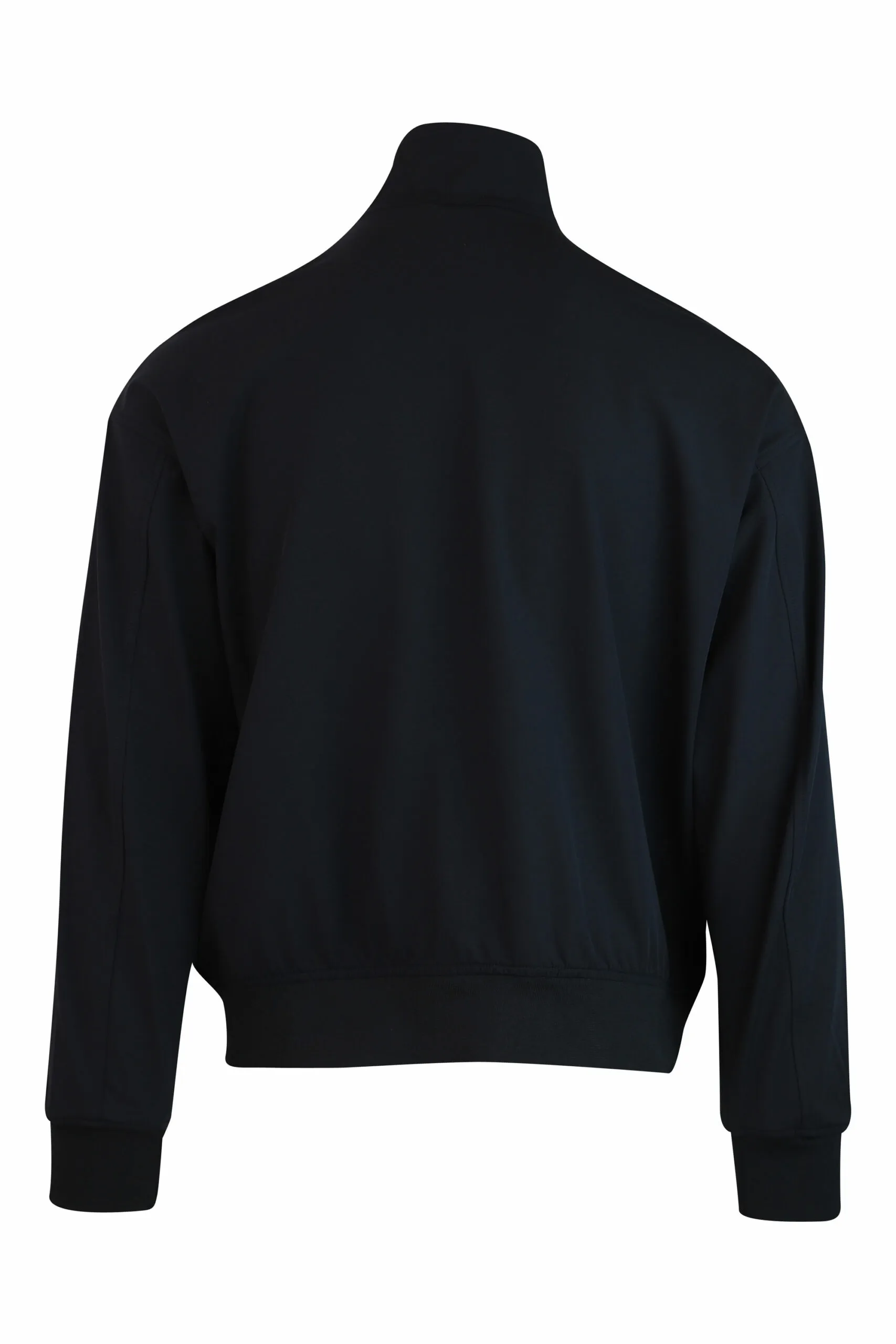 Chaqueta azul oscuro con minilogo y cuello de botones