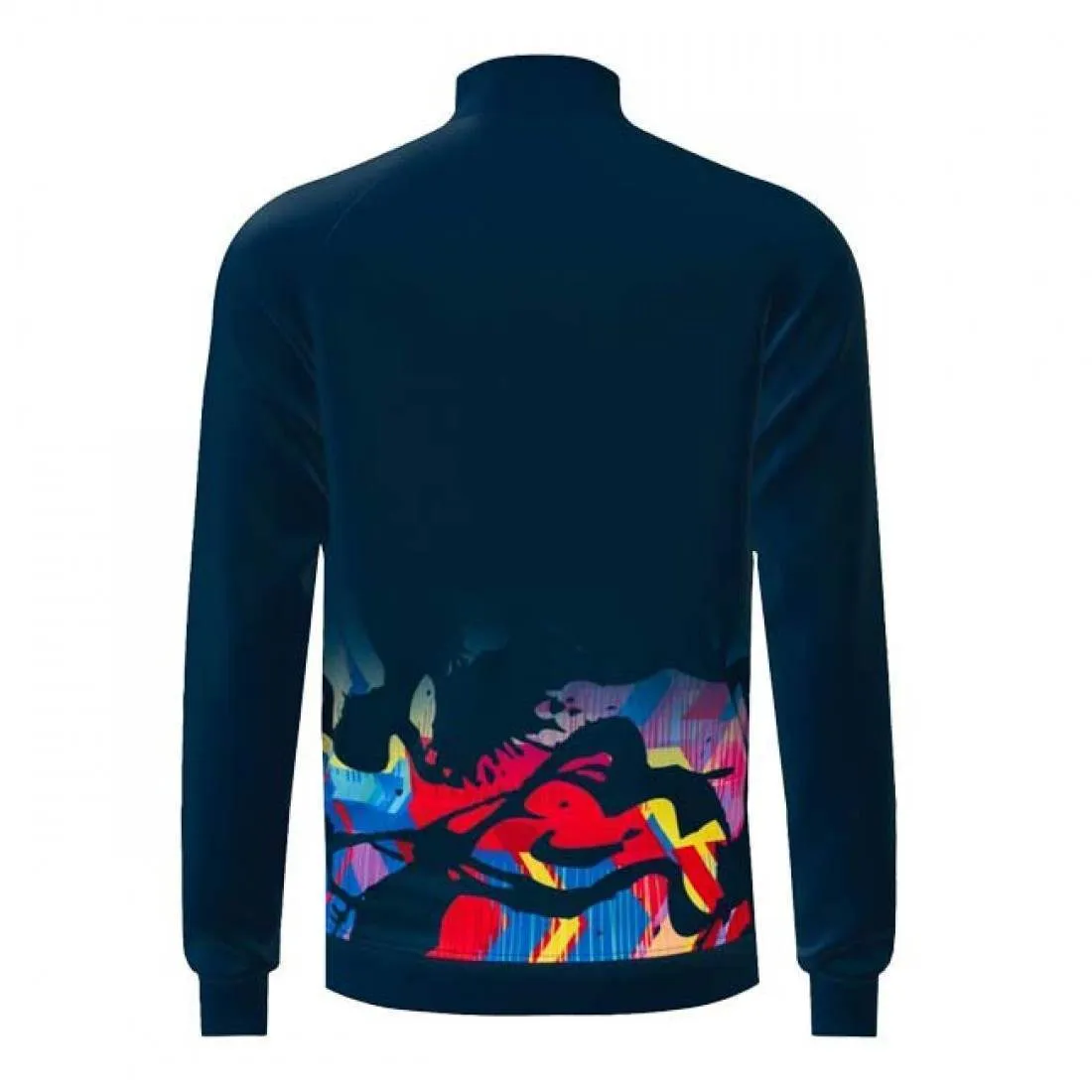Navy Blue Red Mix Bidi Badu Wild Arts Printed Jacket | BIDI BADU