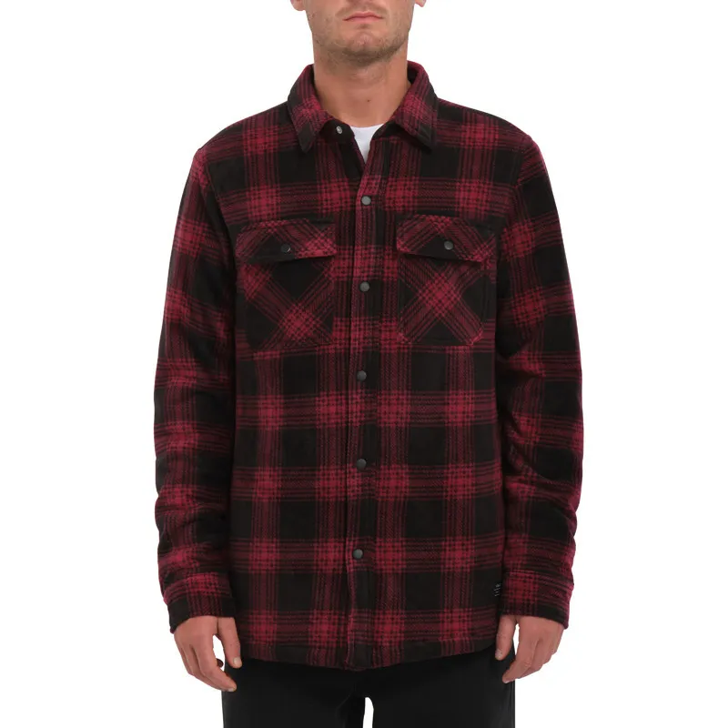 Volcom Bowered Fleece LS Wine Jacket