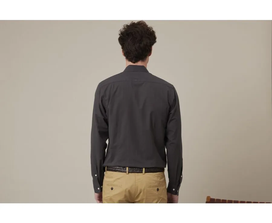 CHARCOAL COTTON LINEN SHIRT  SILBERT: SHOP NOW FOR THE BEST CHARCOAL COTTON LINEN SHIRT AT SILBERT.