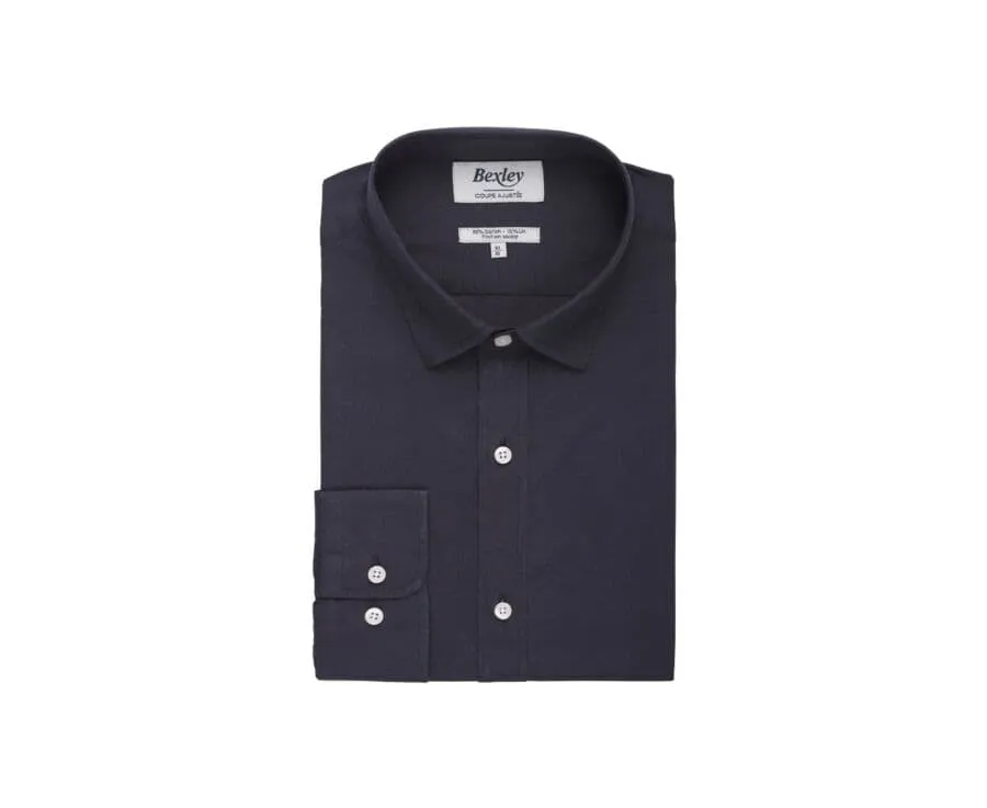 CHARCOAL COTTON LINEN SHIRT  SILBERT: SHOP NOW FOR THE BEST CHARCOAL COTTON LINEN SHIRT AT SILBERT.