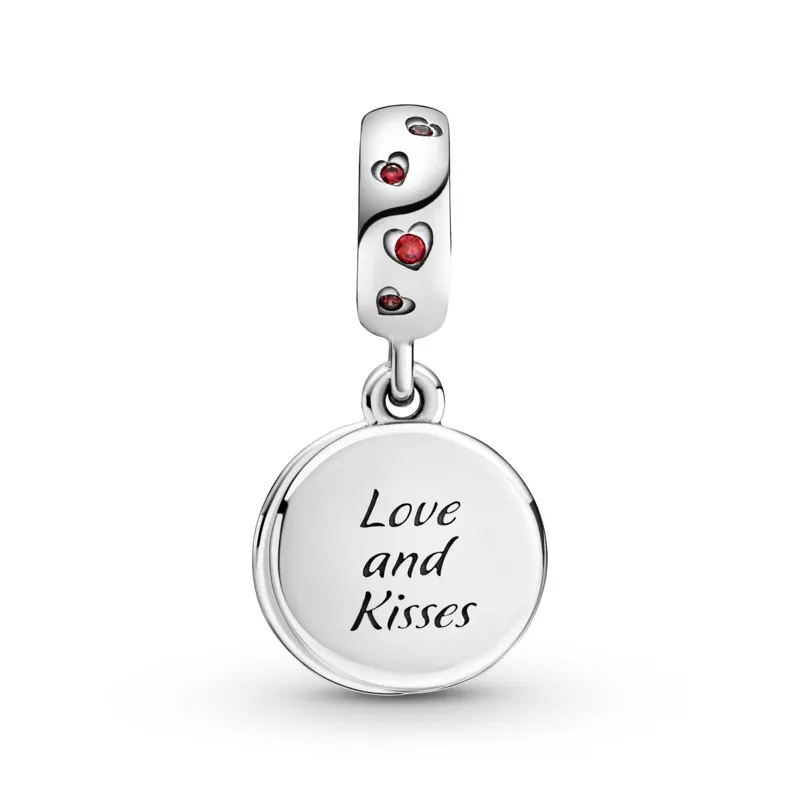 Disney Love & Kisses Sterling Silver Mickey Mouse and Minnie Mouse Charm 799298C01