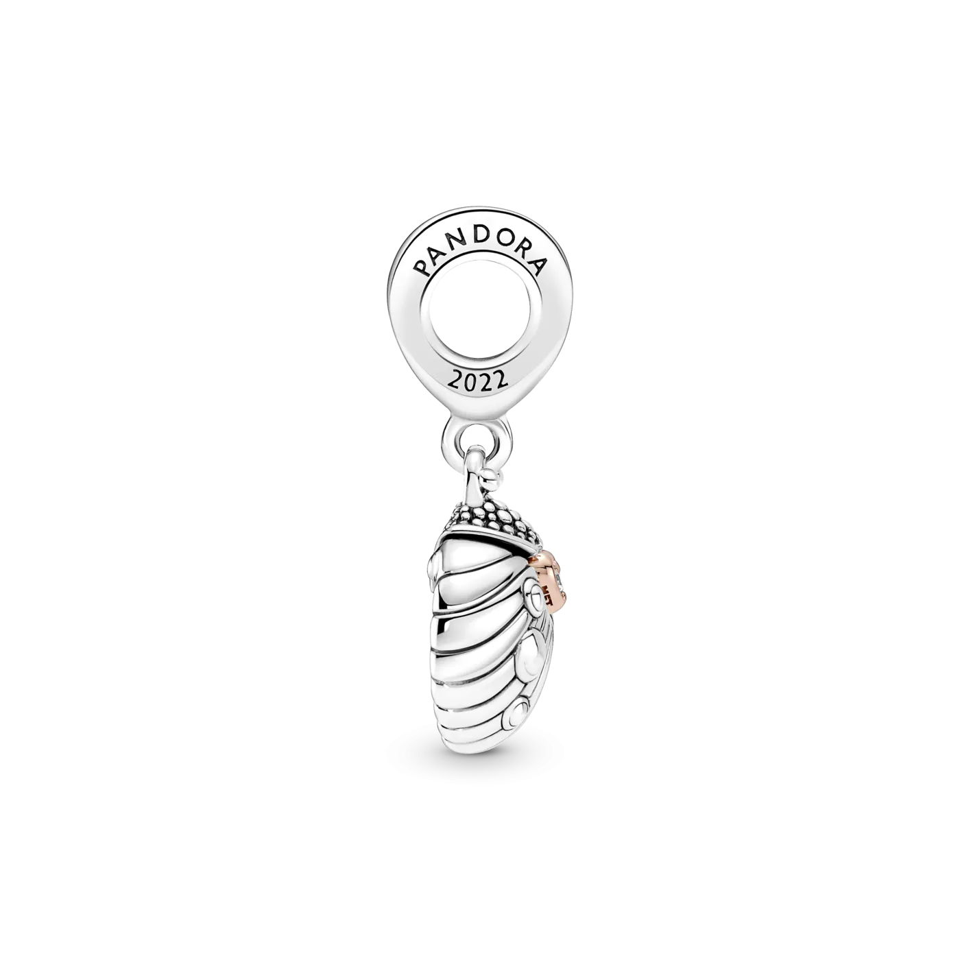 Charm Pandora Colgante Plata y Rosé Mariquita & Corazón Club 2022 780072C01