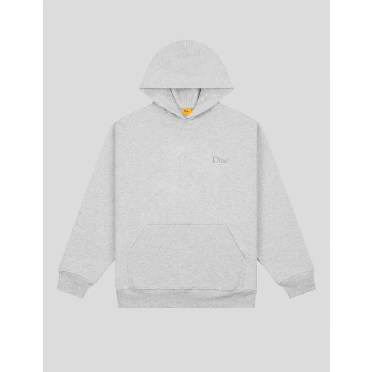 CLASSIC SMALL LOGO HOODIE  HEATHER GREY