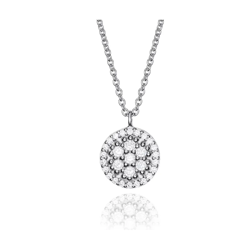 COLGANTE VICEROY CLASICA PLATA DE LEY DISCO PAVE 71040C00038