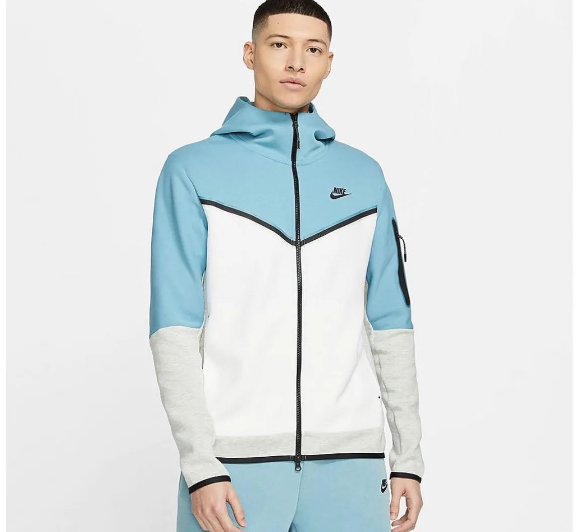 Blue/White Nike Tech Fleece Tracksuit Set
