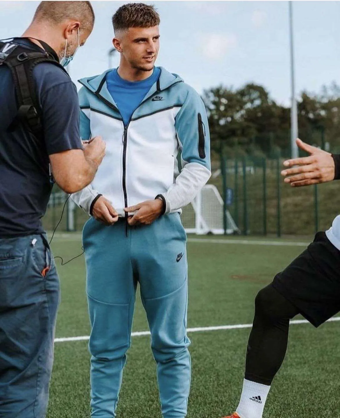 Blue/White Nike Tech Fleece Tracksuit Set