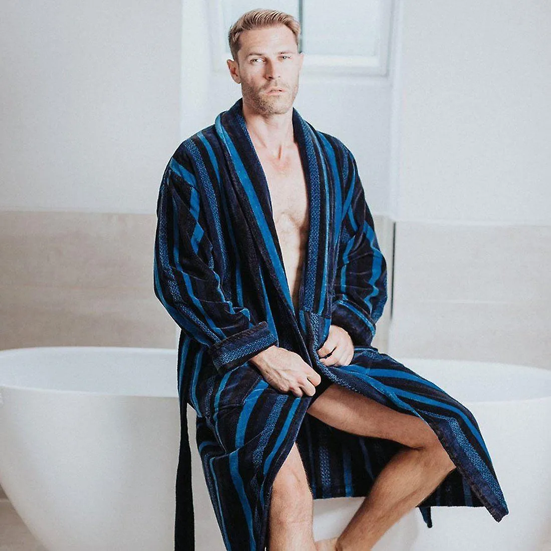 MEN'S LUXURY DRESSING GOWN  SALCOMBE EDITION