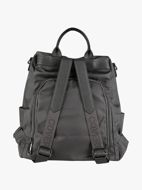 Coveri Collection Nylon Women's Backpack with Back Opening