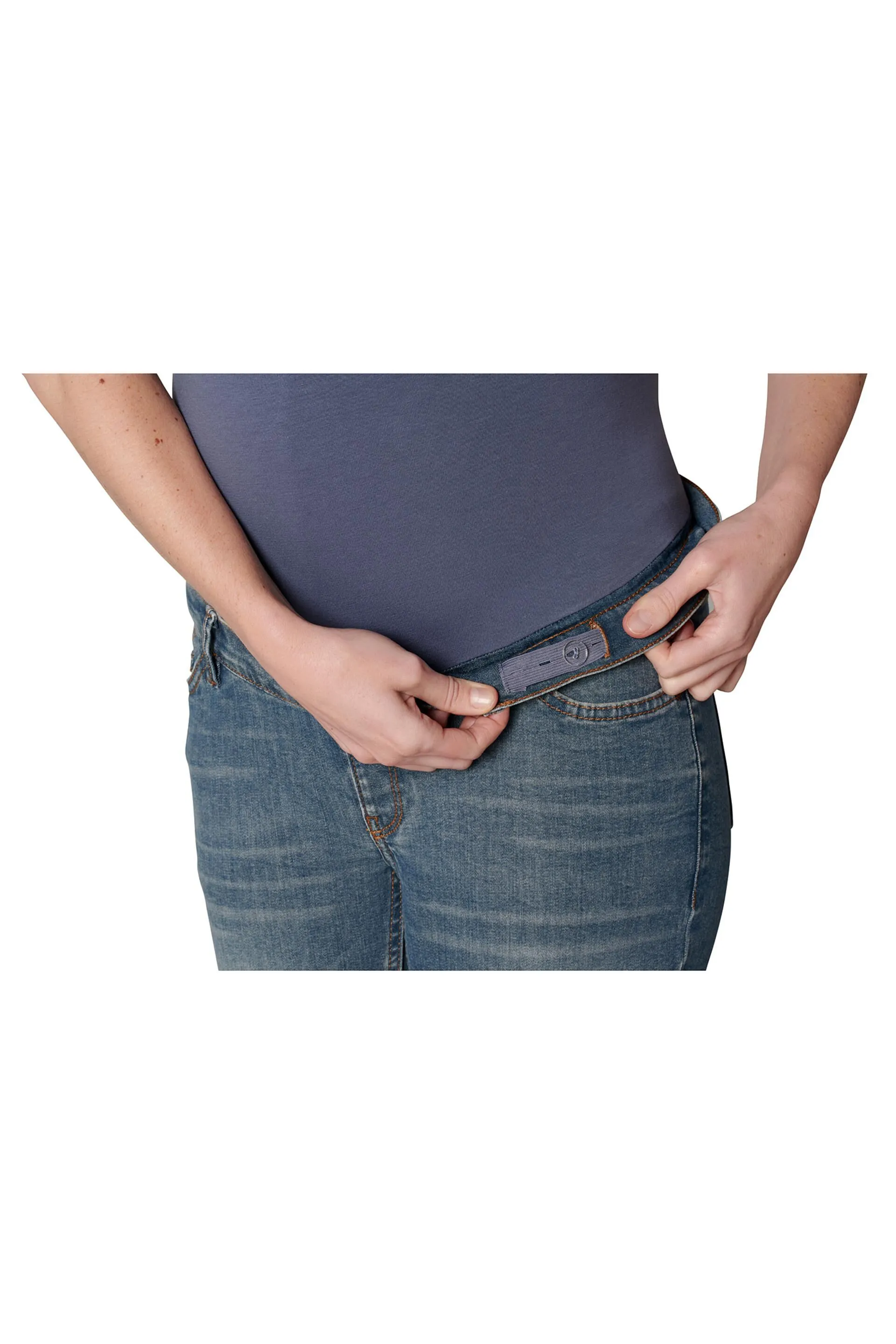 Cropped skinny maternity jeans
