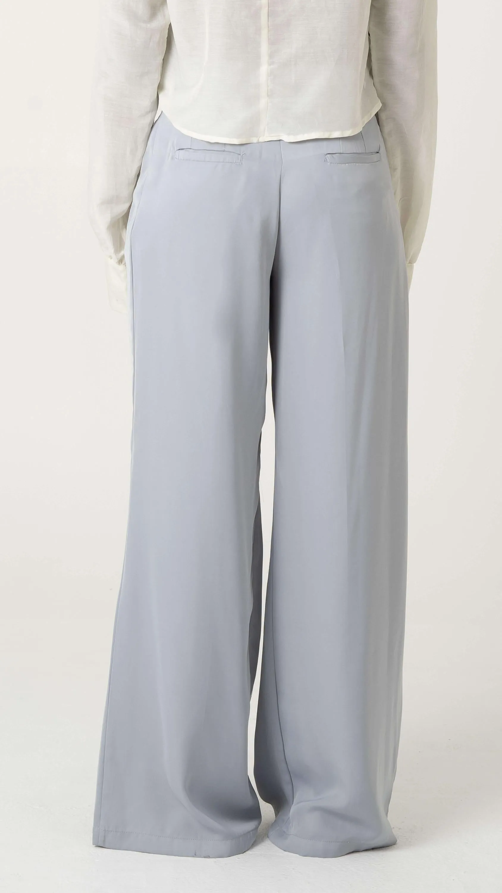 Customized satin trousers