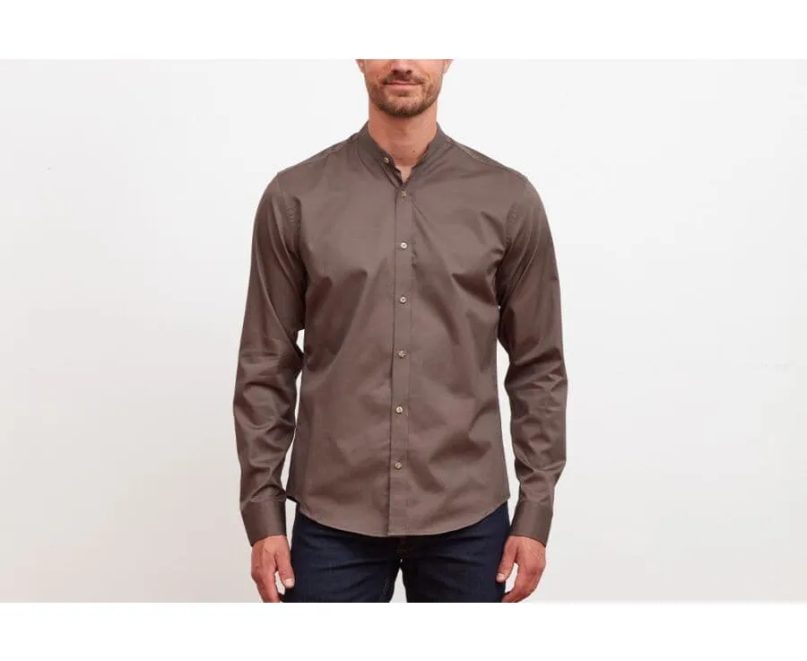 DARK KHAKI COTTON SHIRT  ACHILDE
