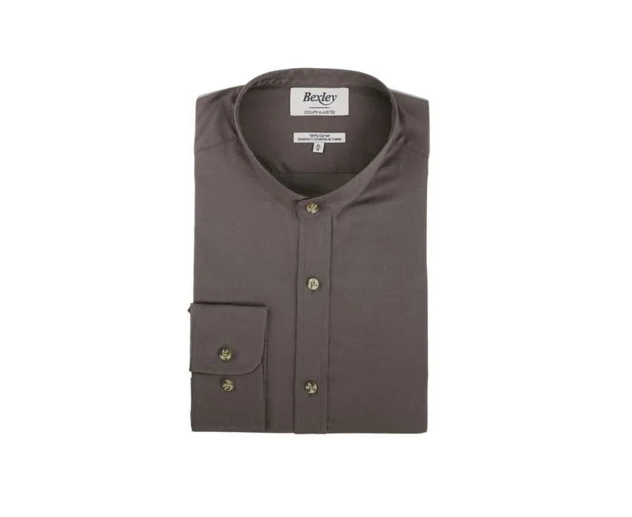 DARK KHAKI COTTON SHIRT  ACHILDE