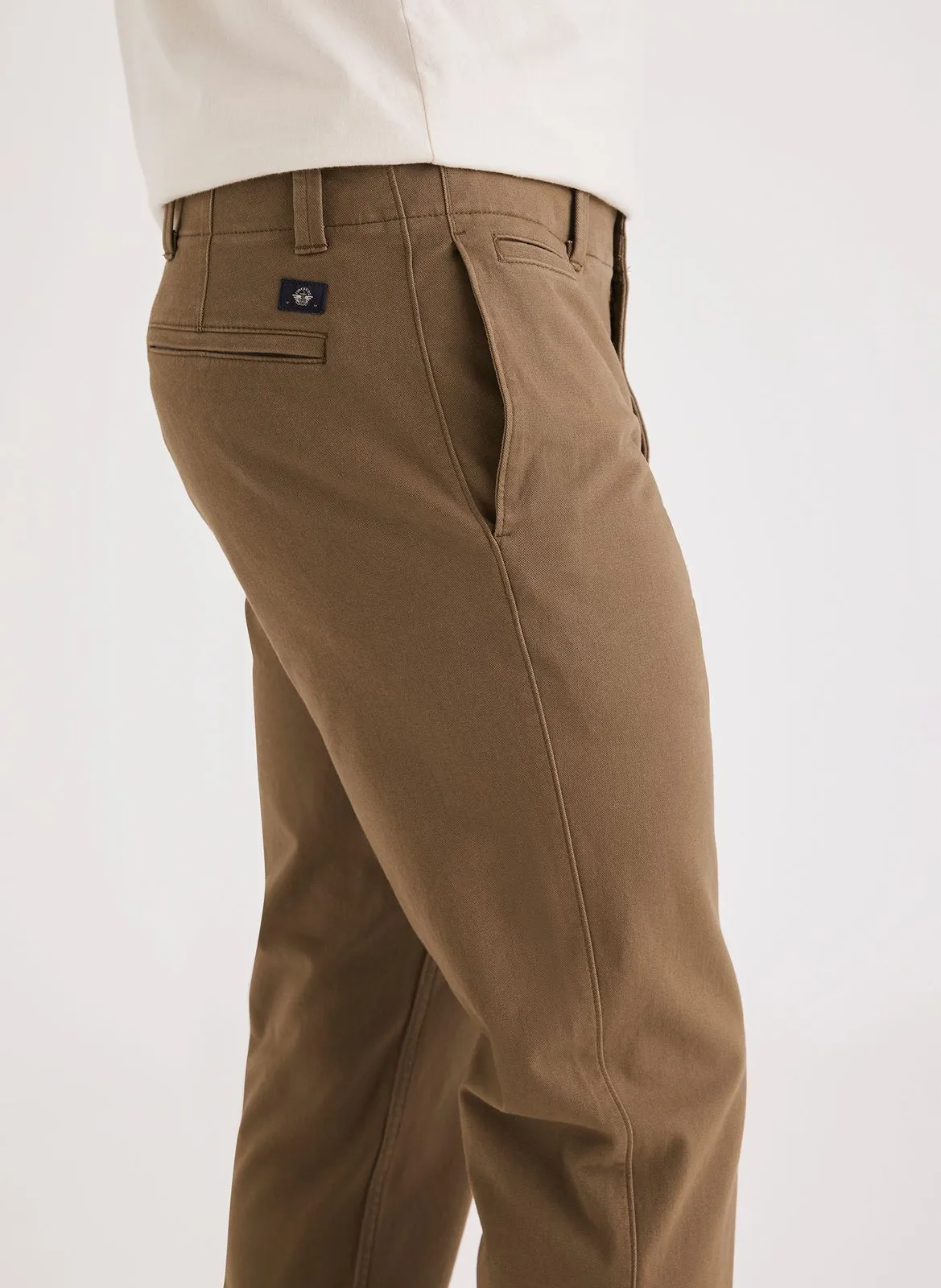 DOCKERS Pantalón de pinzas slim en marron