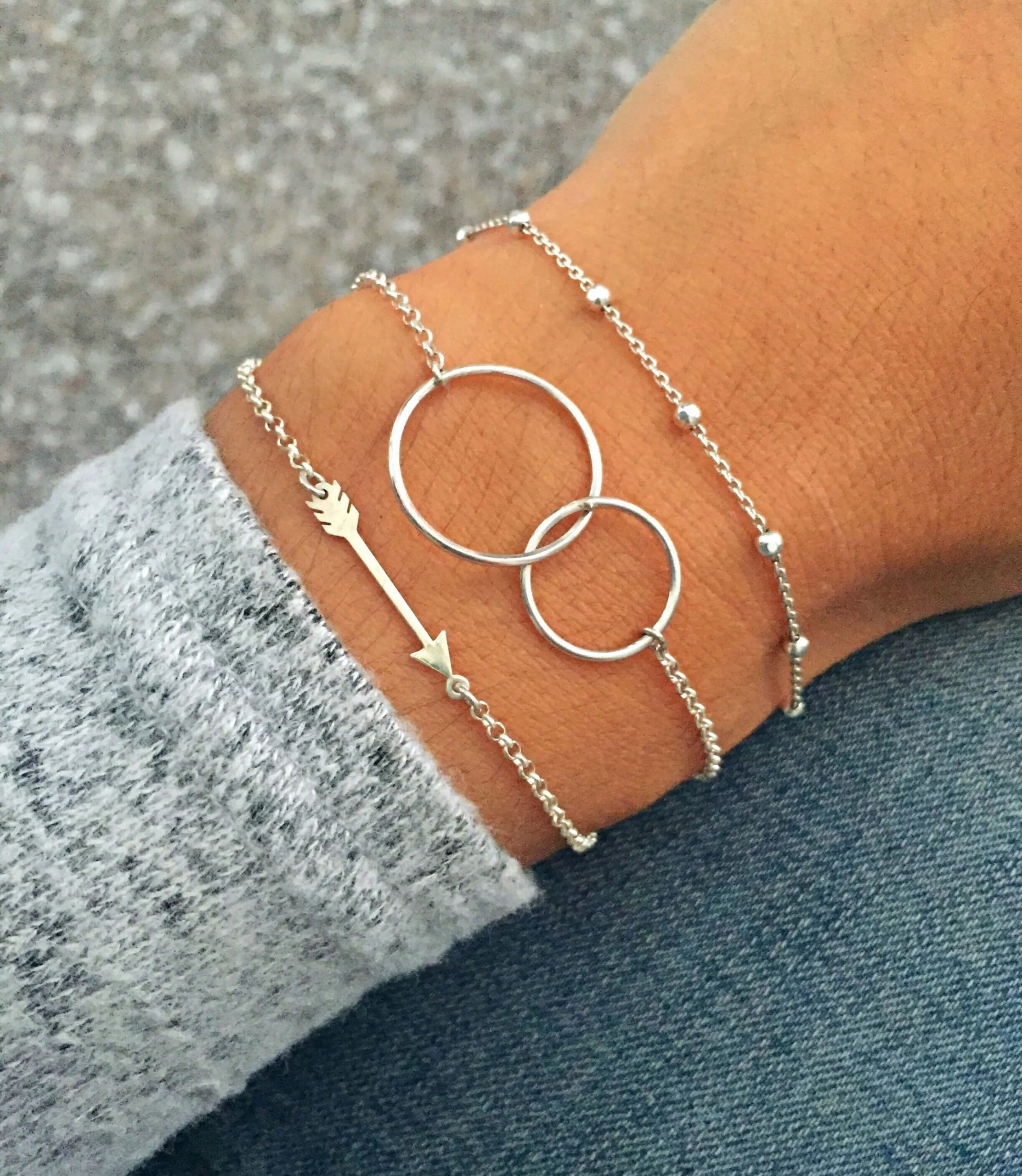 Double Hoop Bracelet.