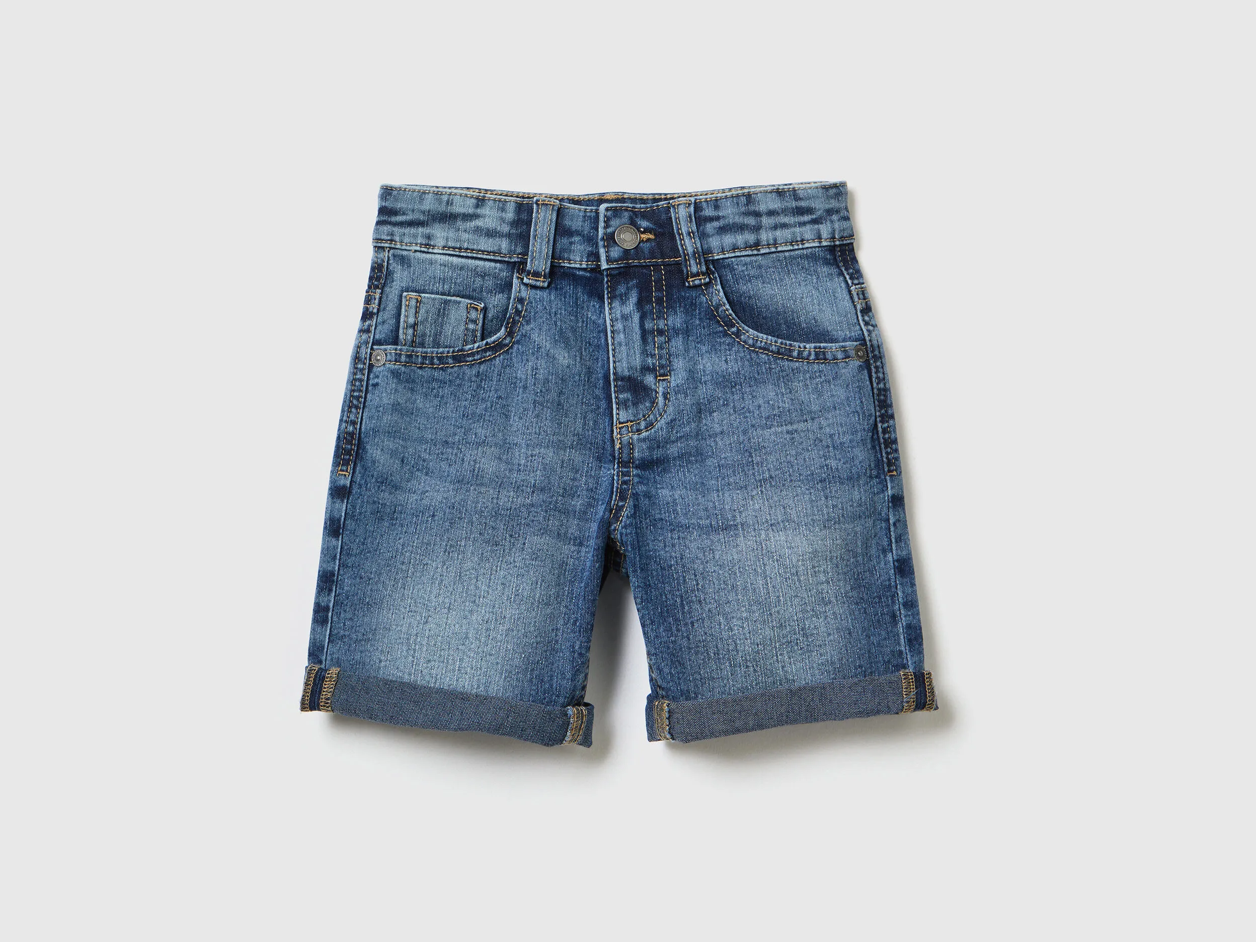 ECORECYCLED DENIM BERMUDA SHORTS