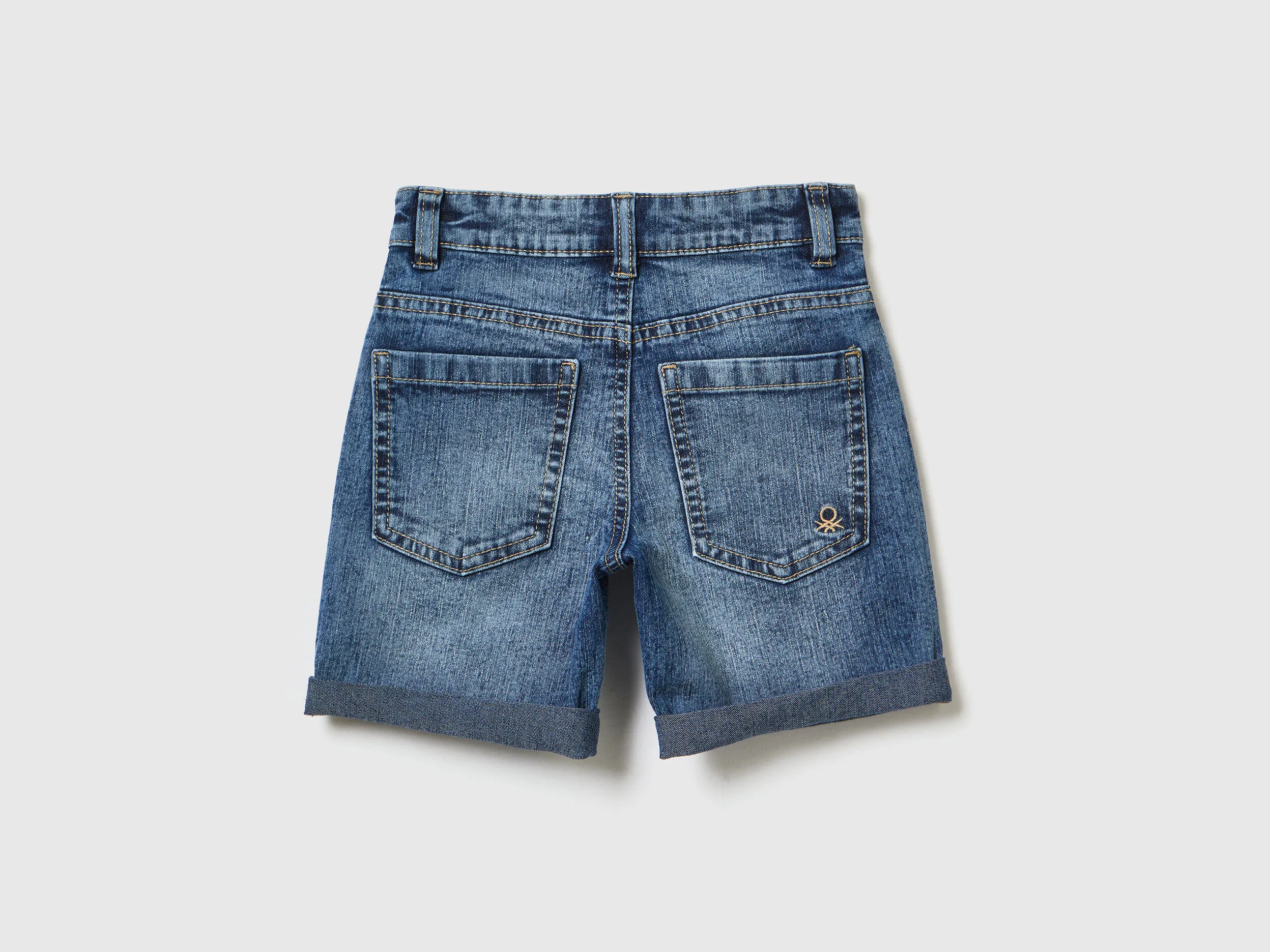 ECORECYCLED DENIM BERMUDA SHORTS