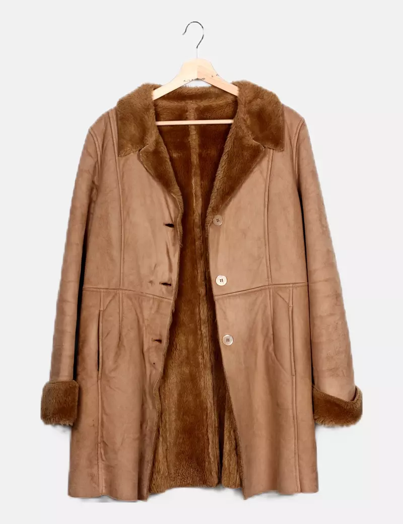 El Corte Inglés brown suede coat