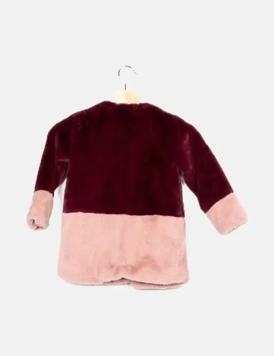 EL CORTE INGLéS TWOTONE FAUX FUR COAT.